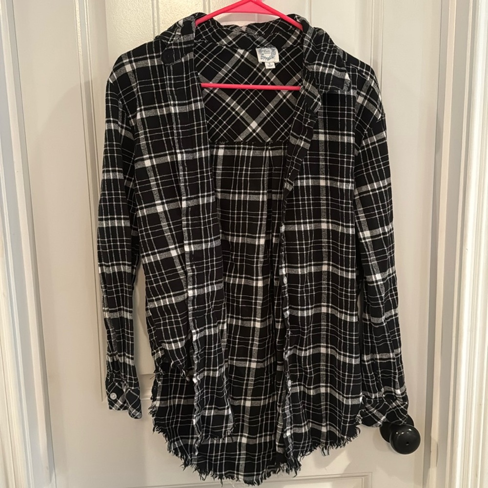 Francesca’s plaid flannel